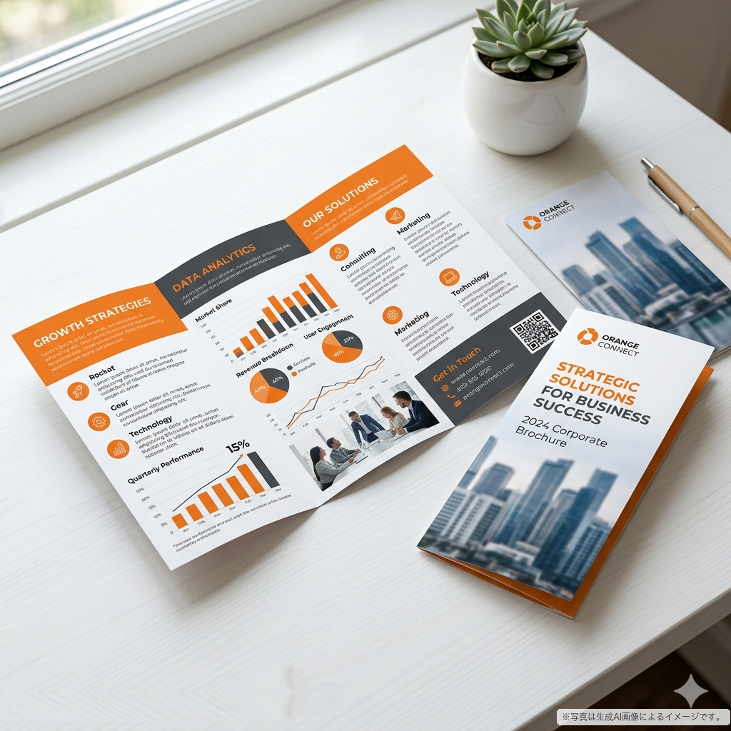 三つ折りパンフレット